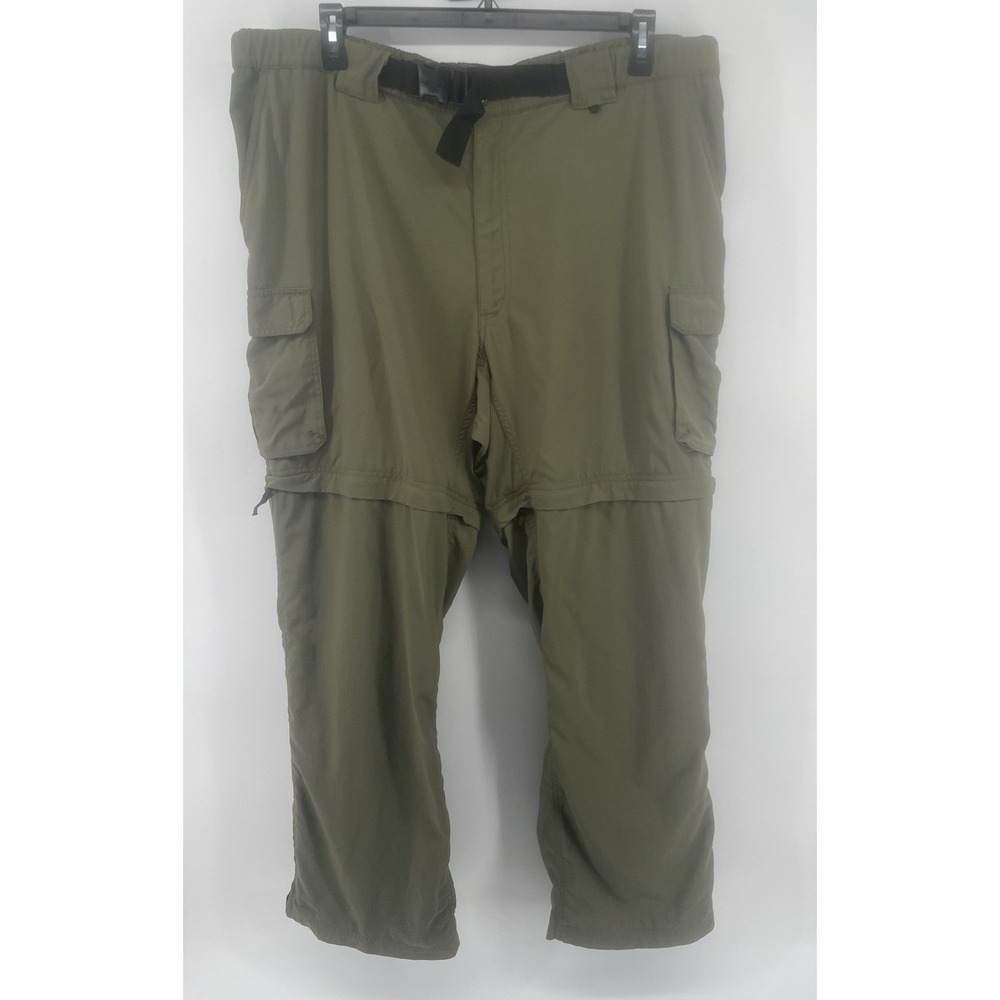 Boy Scouts of America Switchback Pants Mens XL 32 Green Convertible Cargo Nylon